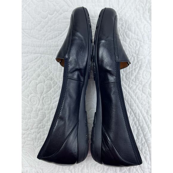 Gabor Women's Black Leather Casual Slip On Preppy  Loafers Size 6 Comfortable - Picture 8 of 9